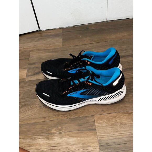 Brooks Adrenaline GTS 21 Black/Blue Lightweight & Cushioned Men's Running Shoes - Picture 8 of 9